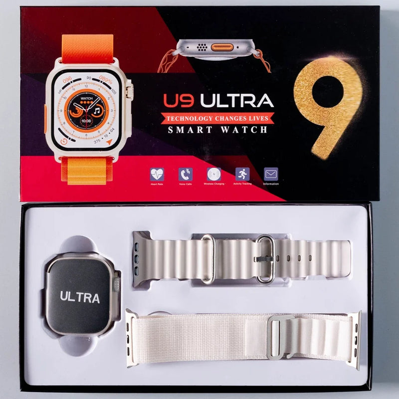 Relógio Inteligente Ultra 9 2024: 2.2" Tela 49mm, Bússola, Série 9