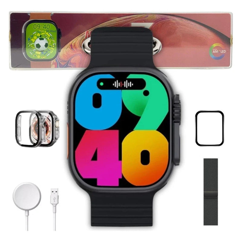 Smartwatch Relógio Inteligente Ultra 3 Plus Serie 10 com NFC Chat GPT GPS 2gb Amoled